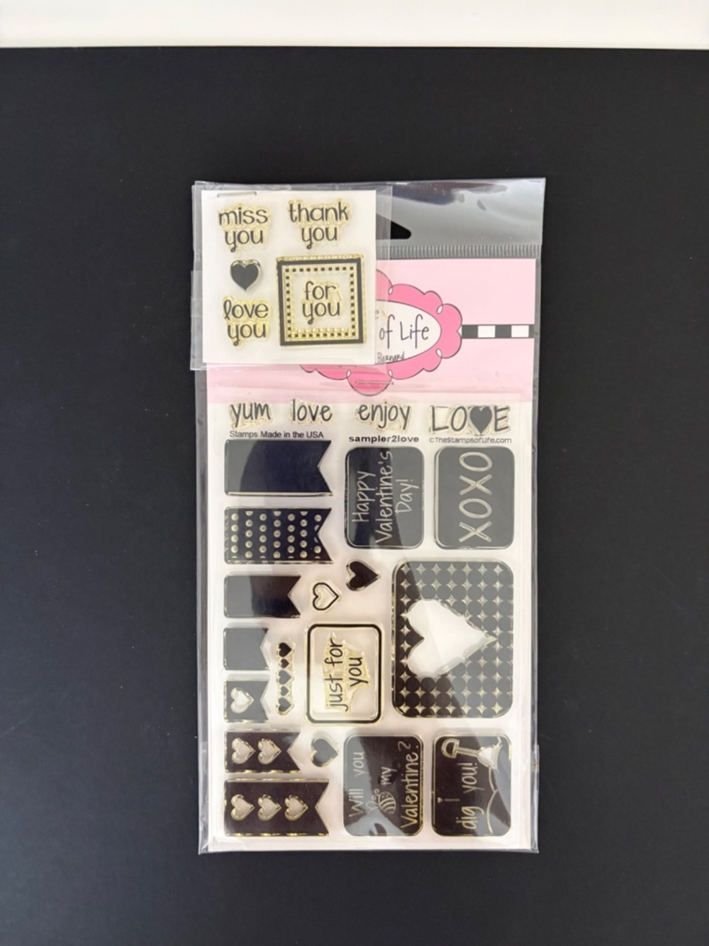 Stamps of Life Love & Valentine Clear Stamp Set Lot